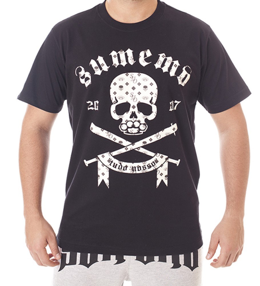 CAMISETA SUMEMO CAVEIRA TUDO NOSSO II - PRETA